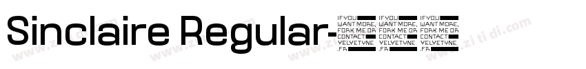 Sinclaire Regular字体转换